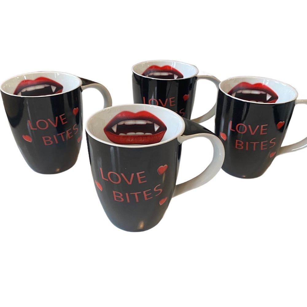🎃SALE! NWT A Black 'Love Bites' Vampire Mug - 7 left!